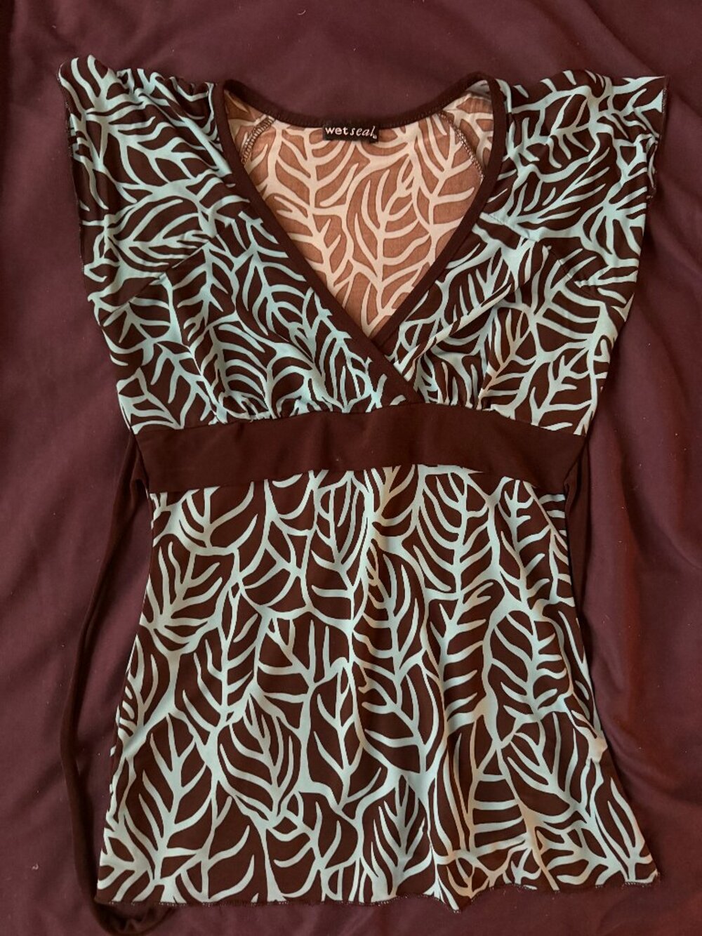 Wet Seal wrap top